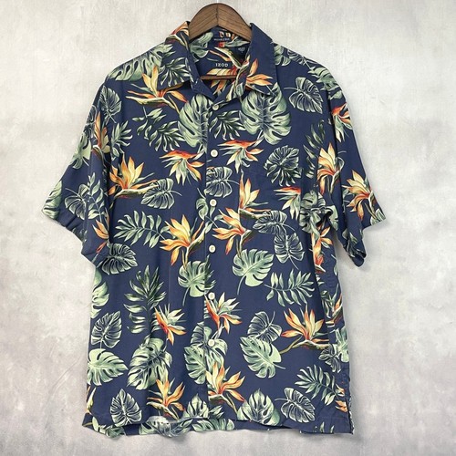 Izod mens hawaiian shirt size - hawaiian,