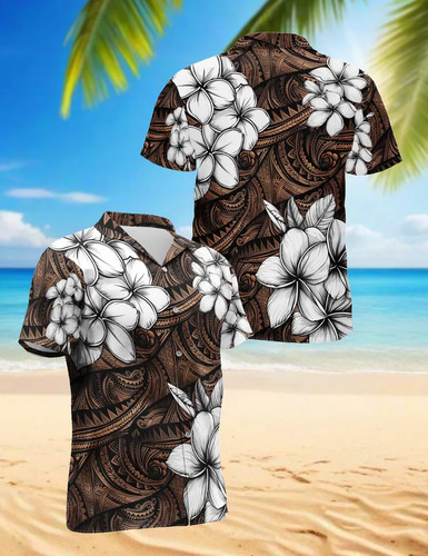 Polynesian hawaiian shirt - polynesian,