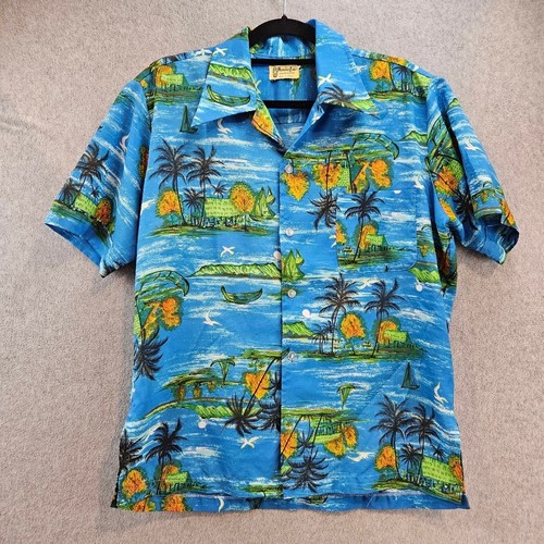 Hawaiian luau button down mens - luau,