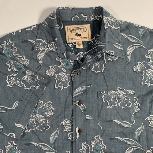 Western aloha button shirt - button,