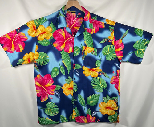 Ocean blue hawaiian - blue, shirt